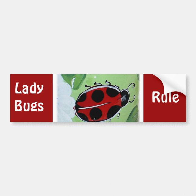 Lady-Bug Autoaufkleber (Vorne)