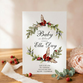 Lady Bug Baby Shower Einladung