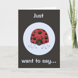 Lady Bug Birthday Card Karte