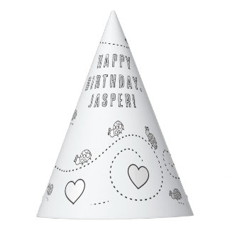 Lady Bug Birthday Party - Farbe für Ihr eigenes Pa Partyhütchen