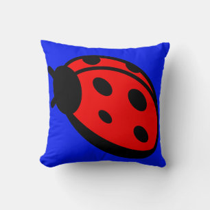 Lady Bug Dark Blue Throw Kissen