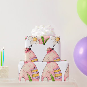 Lady Bug Easter Egg Geschenkpapier