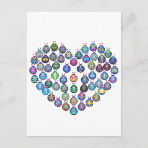 Lady Bug Heart Postkarte