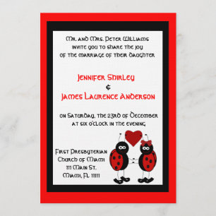 Lady-Bug-Hochzeitseinladung Einladung