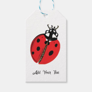 Lady Bug Illustration Personalisiert Geschenkanhänger