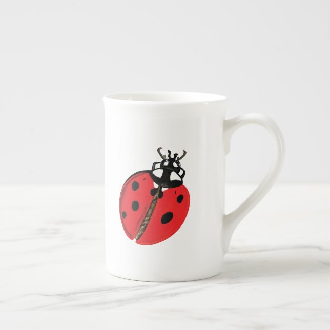 Lady Bug Illustration Prozellantasse (Rechts)