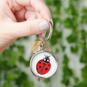 Lady Bug Illustration Schlüsselanhänger