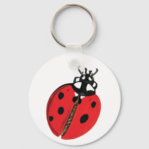Lady Bug Illustration Schlüsselanhänger