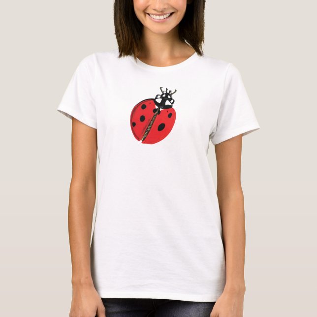 Lady Bug Illustration T-Shirt (Vorderseite)