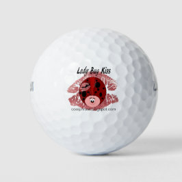 Lady Bug Kiss Golf Balls Golfball