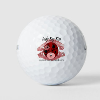 Lady Bug Kiss Golf Balls Golfball