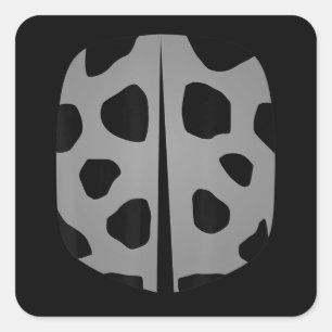 Lady Bug Kostüm Insekt Wings Halloween Easy Lazy Quadratischer Aufkleber