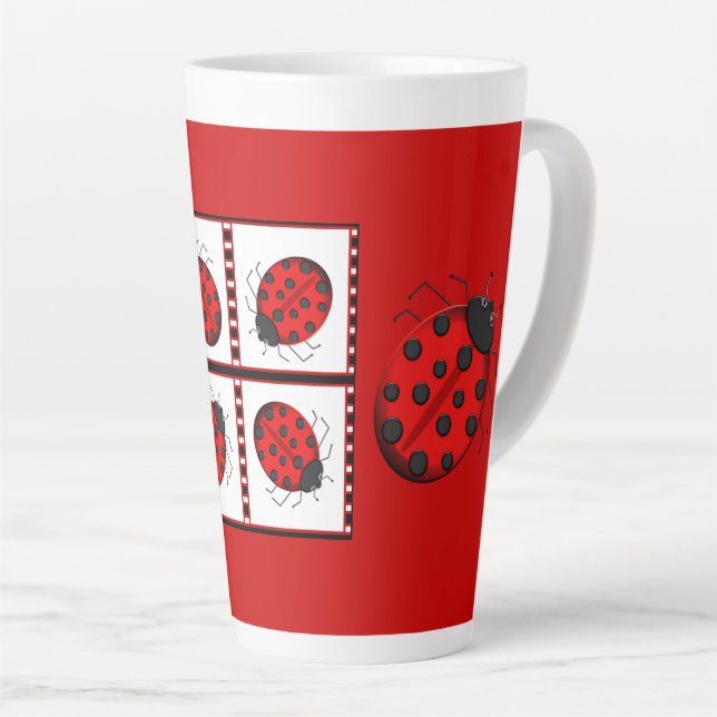 Lady Bug Latte Tasse (Rechte Ecke)