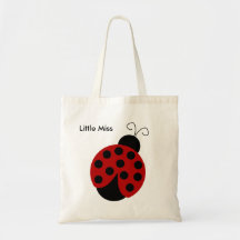 Lady Bug Leinwand Tote Bag