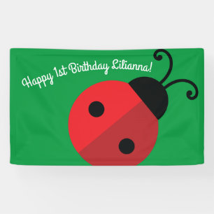 Lady Bug Niedlich Kid's Ladybug Geburtstagsparty Banner