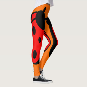 Lady Bug Orange Leggings