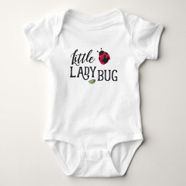 Lady Bug Personalisiert Bodysuit Baby Strampler (Vorderseite)