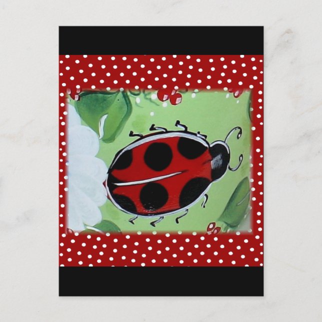 Lady Bug Postkarte (Vorderseite)