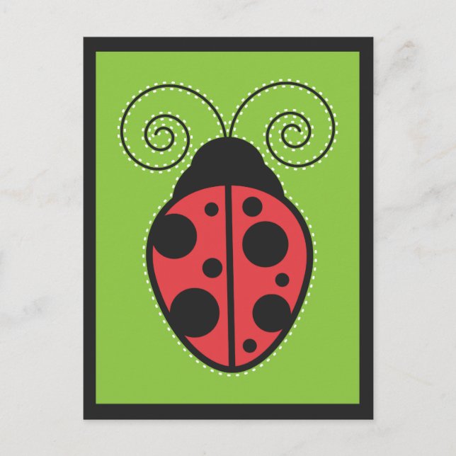 Lady Bug Postkarte (Vorderseite)