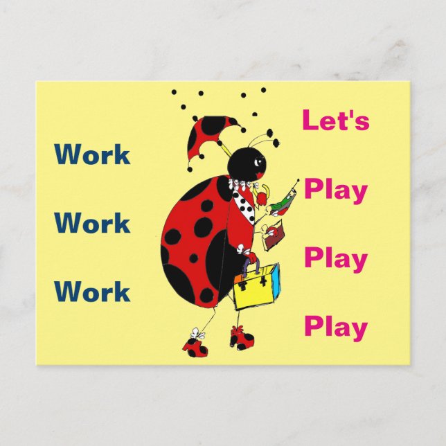 Lady Bug Postkarte (Vorderseite)