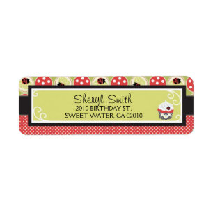Lady Bug Return Label