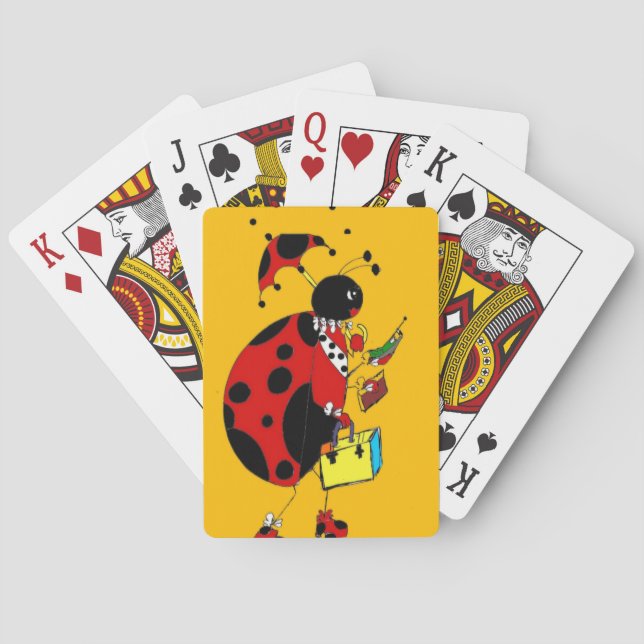 Lady Bug Spielkarten (Rückseite)
