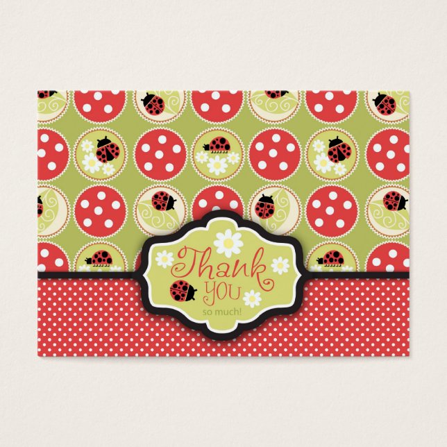 Lady Bug TY Gift Tag (Vorderseite)