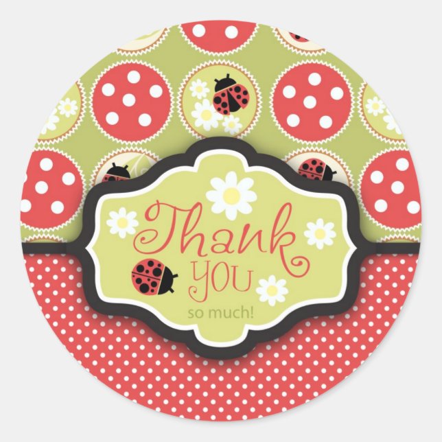 Lady Bug TY Sticker (Vorderseite)