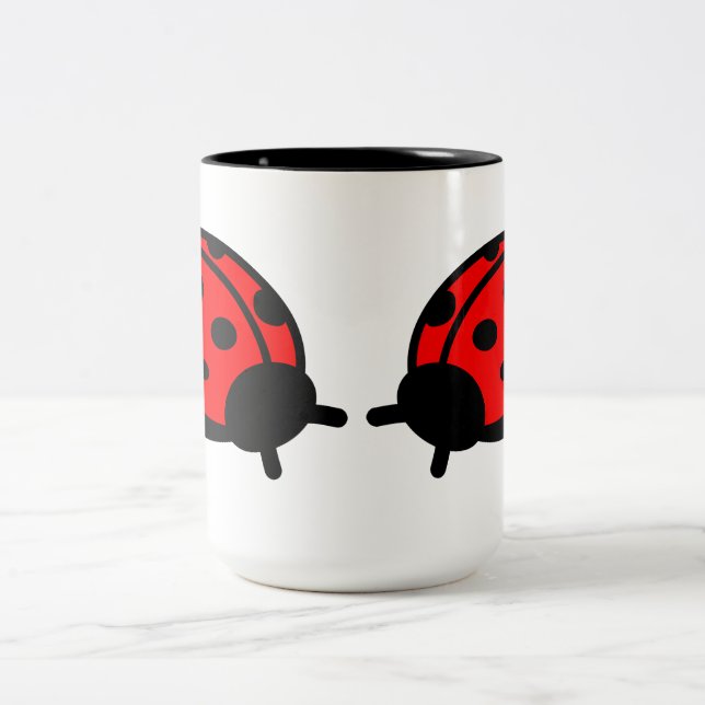 Lady Bug White & Black Tasse (Mittel)