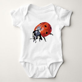 Lady Bug Zeichnend Jersey Bodysuit Baby Strampler