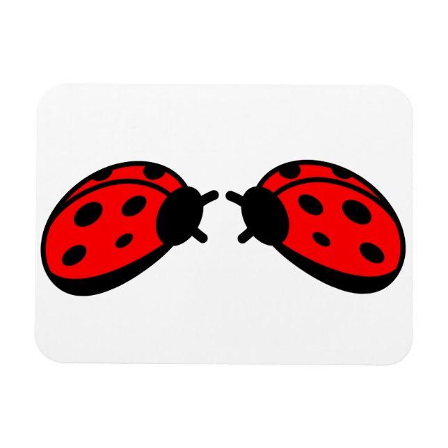 Lady Bugs 3"x4" Magnet (Horizontal)
