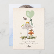 Lady Bugs & Kisses Snail Classroom Valentine Foto