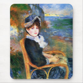 Lady by the Seashore (von Pierre-Auguste Renoir) Mousepad