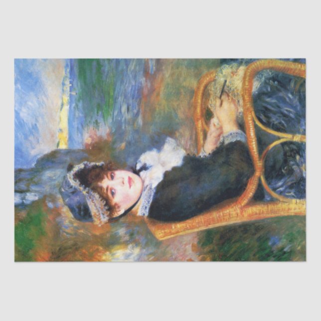 Lady by the Seashore (von Pierre-Auguste Renoir) Seidenpapier (Vorderseite)