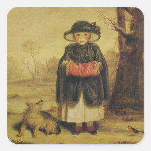 Lady Caroline Montagu, c.1776 (Öl auf Leinwand) Quadratischer Aufkleber