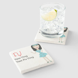 Lady Cartoon Untersetzer