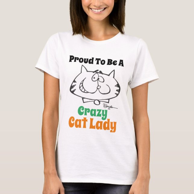 Lady Cat Lover T - Shirt (Vorderseite)