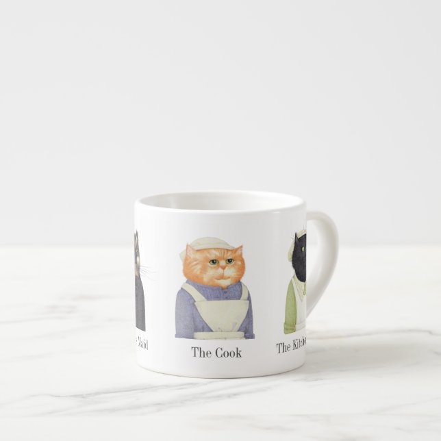 LADY CATS Espresso Cup + Text Espressotasse (Vorderseite Rechts)