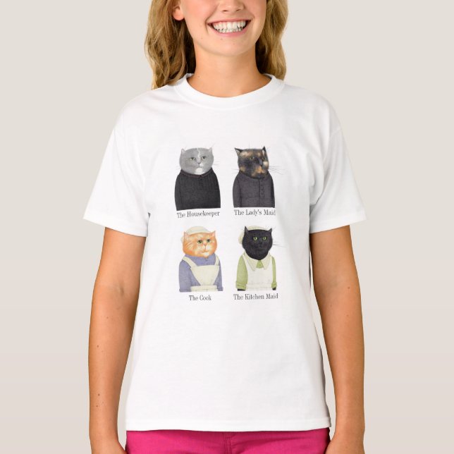 LADY CATS Girls' Basic T - Shirt (Vorderseite)