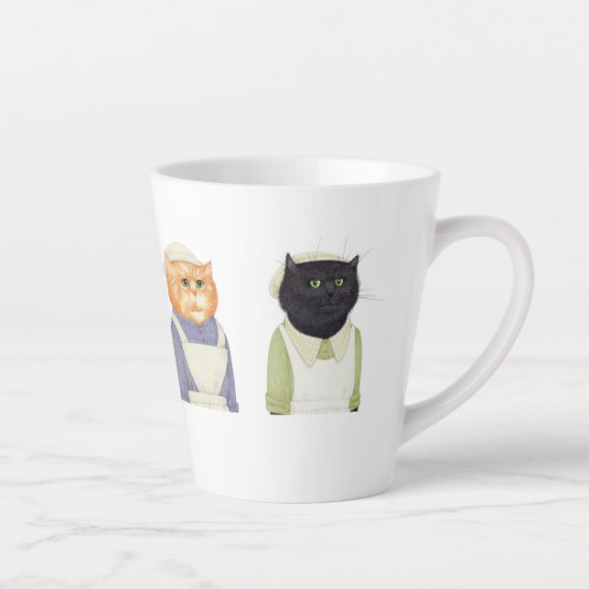 LADY CATS Latte Tasse (Rechts)