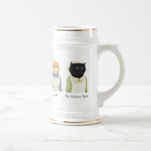 LADY CATS Stein + Text Bierglas
