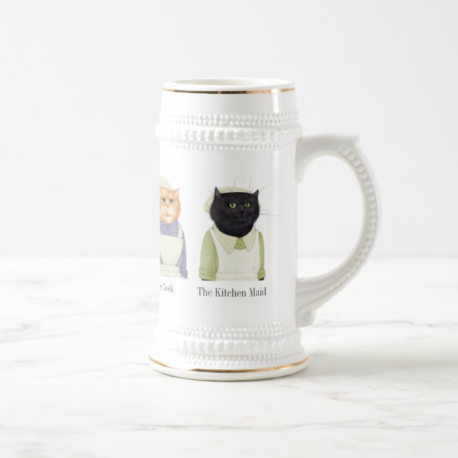 LADY CATS Stein + Text Bierglas (Rechts)
