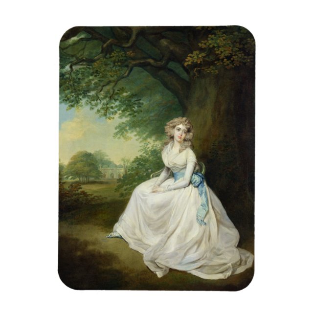 Lady Chambers, c.1789 (Öl auf Leinwand) Magnet (Vertikal)