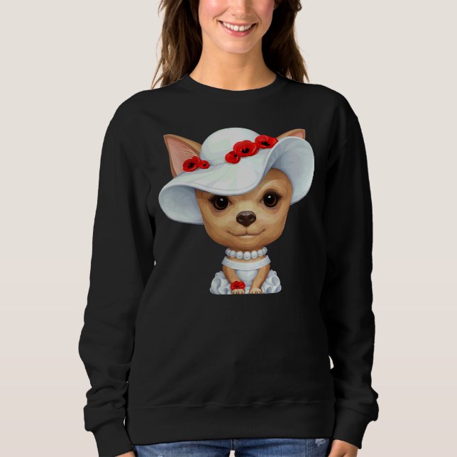 Lady Chihuahua Sweatshirt (Vorderseite)