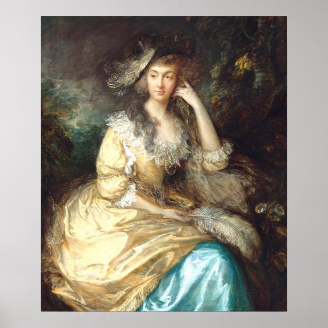 Lady de Dunstanville Thomas Gainsborough Fine Art  Poster (Vorne)