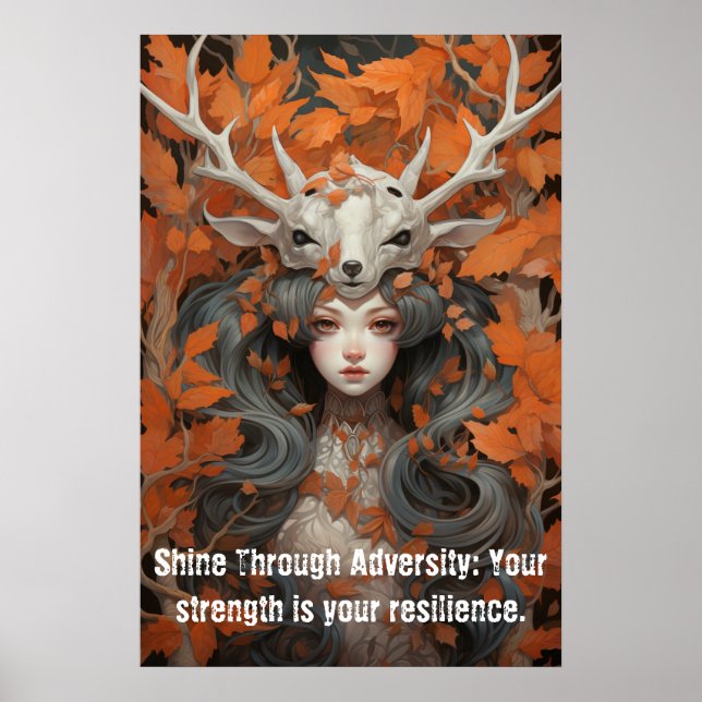 Lady der Blätter Poster (Vorne)