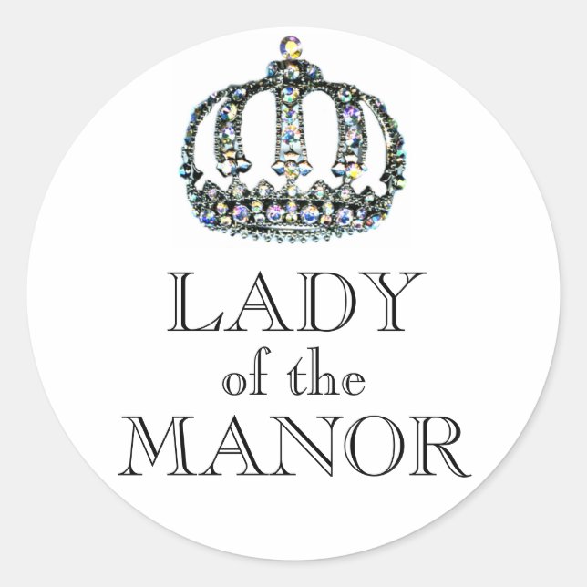 LADY DER MANOR Stickers (Vorderseite)
