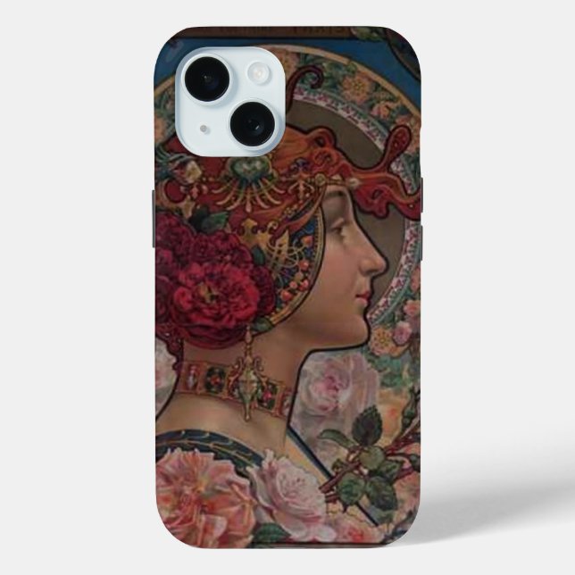 Lady der Rose Case-Mate iPhone Hülle (Rückseite)