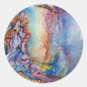 LADY DER SEE RUNDER AUFKLEBER