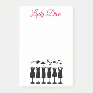 Lady Diva Bekleidung Post-it Klebezettel